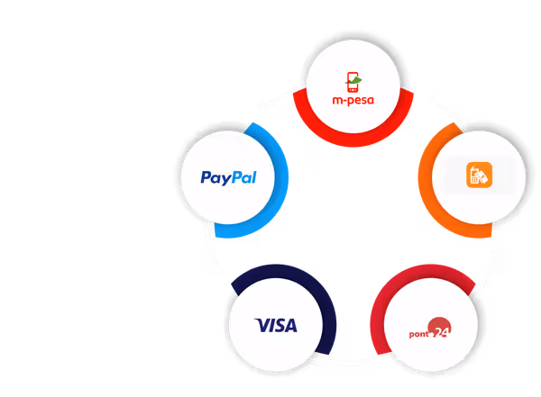 Interface do PaySuite mostrando diferentes métodos de pagamento disponíveis